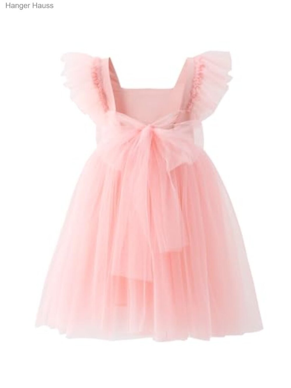 Toddler Girls Tulle A-Line Party Dress Ruffle Sleeve Formal